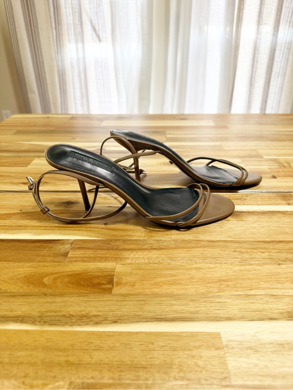 Tony Bianco Mariah Strappy Leather Sandal in Liqueur Brown Heels size 8.5 - Picture 11 of 14